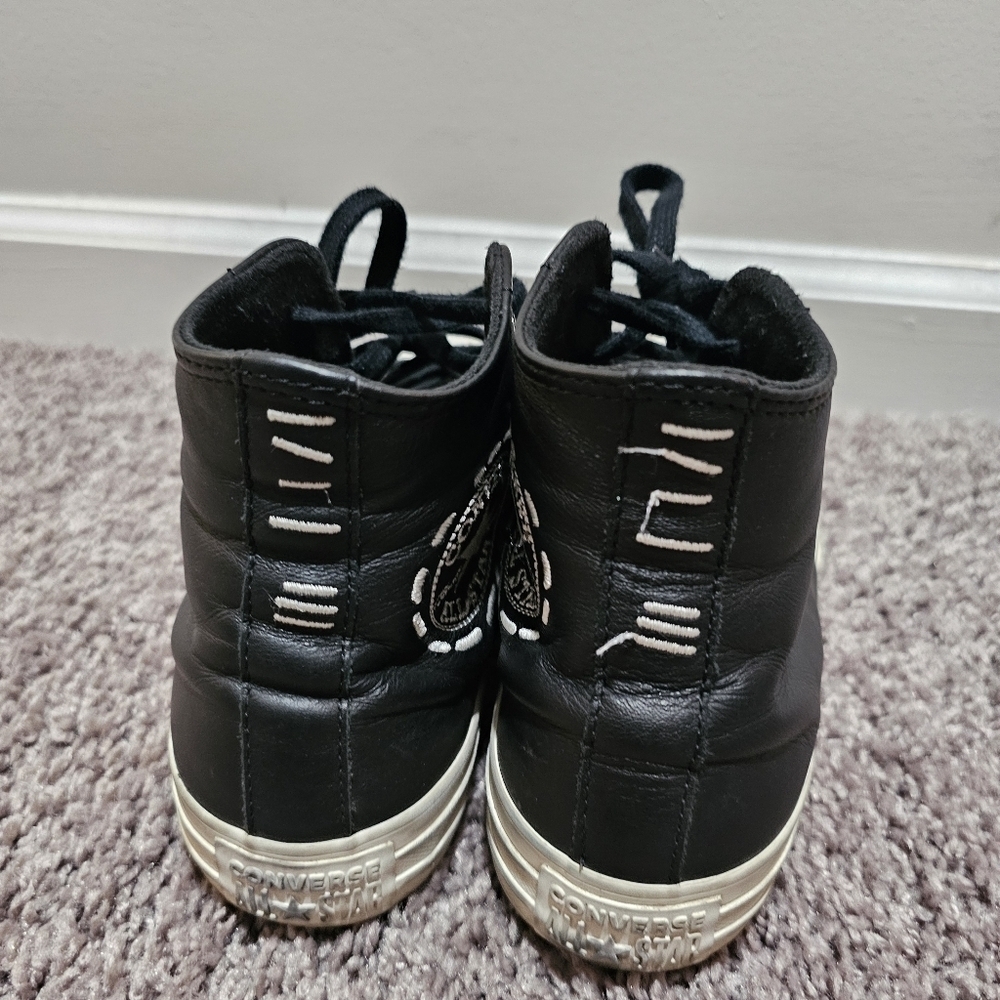 Chuck Taylor Women Leather Converse sneakers size 8 - Picture 8 of 12
